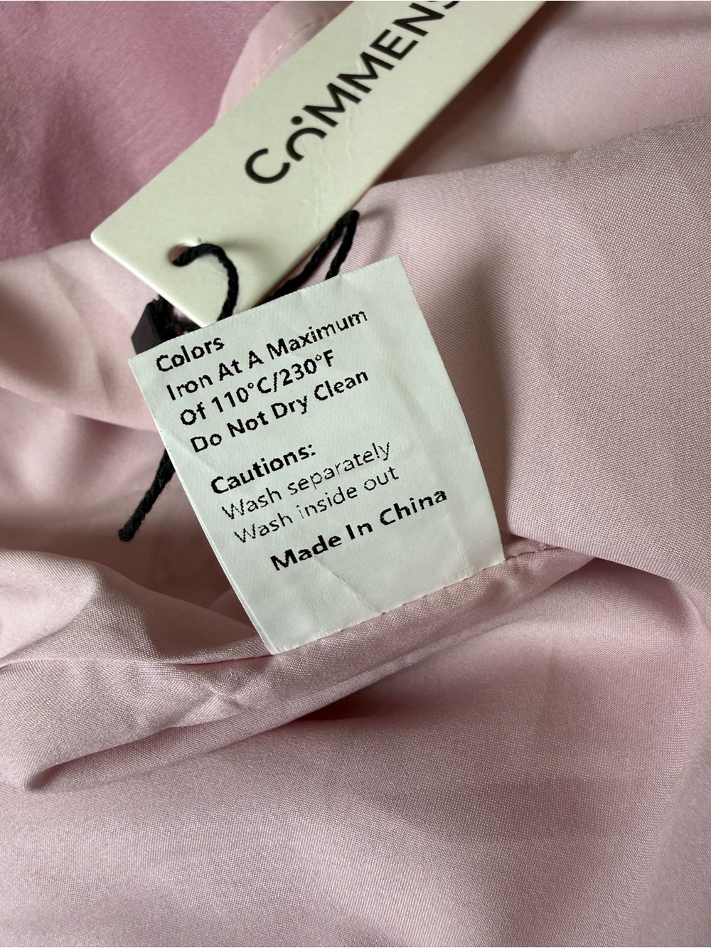 Commense Blush Pink Smocked-Waist Midi Dress - Picture 12 of 12